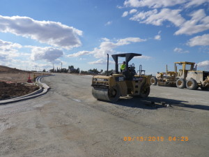 prep for paving with roller mesa 9-15-15